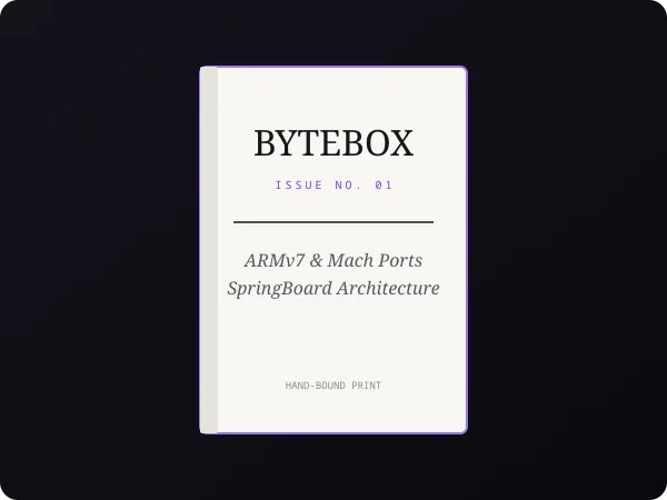 Low-Level iOS Internals: Issue 01 (Hand-Bound Zine)